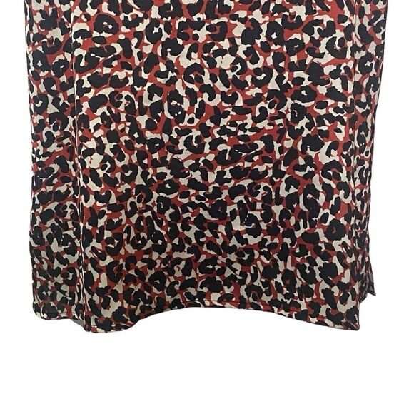 Sanctuary Womens Size XL Animal Print Satin Cami Tank Top Burgundy Cream Black - Picture 3 of 9